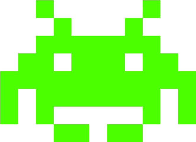 Space Invaders Alien No Background
