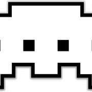 Space Invaders Alien PNG Cutout