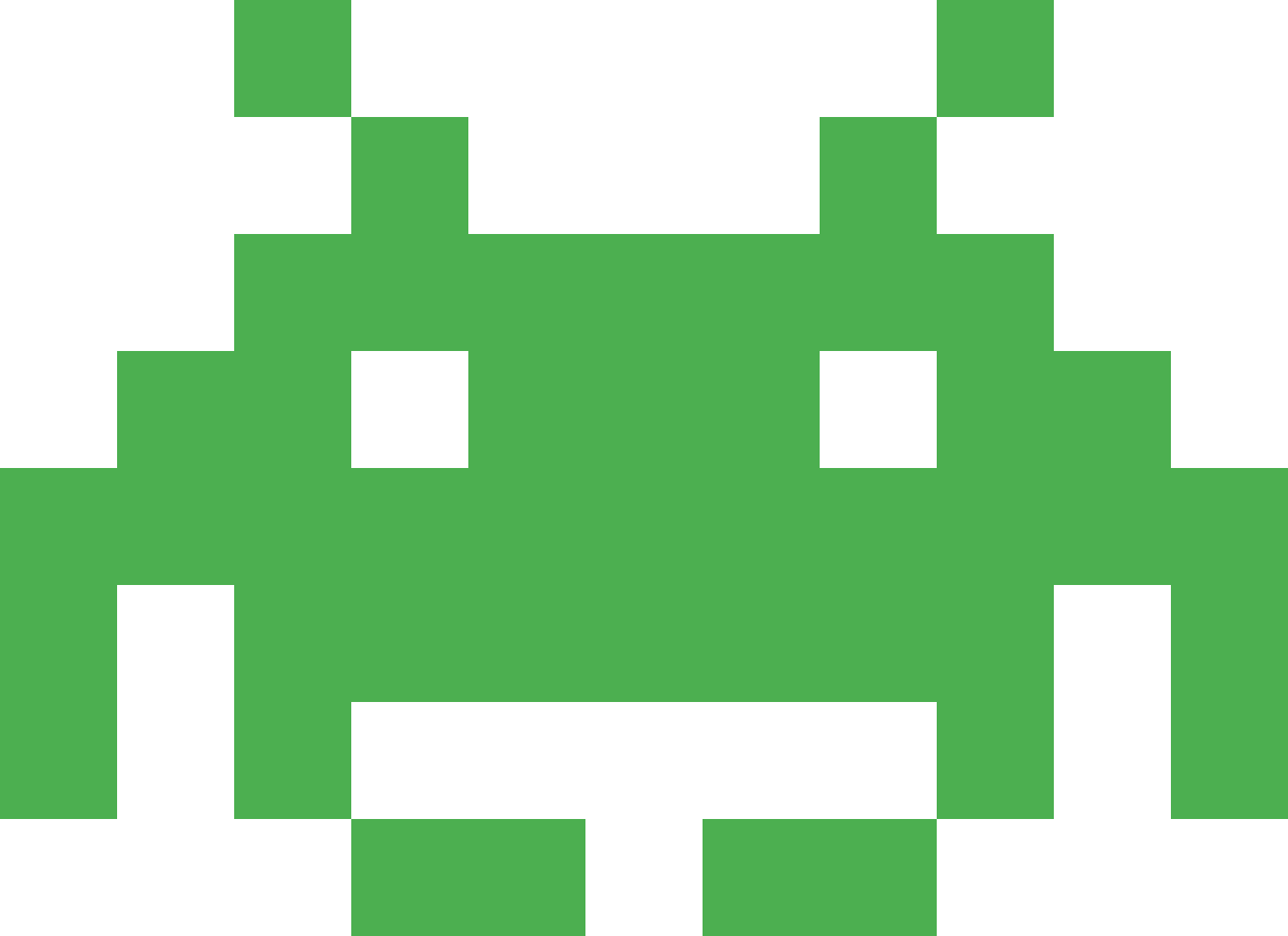 Space Invaders Alien PNG Picture