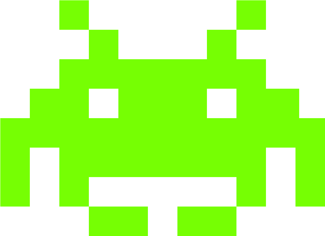 Space Invaders Alien Transparent