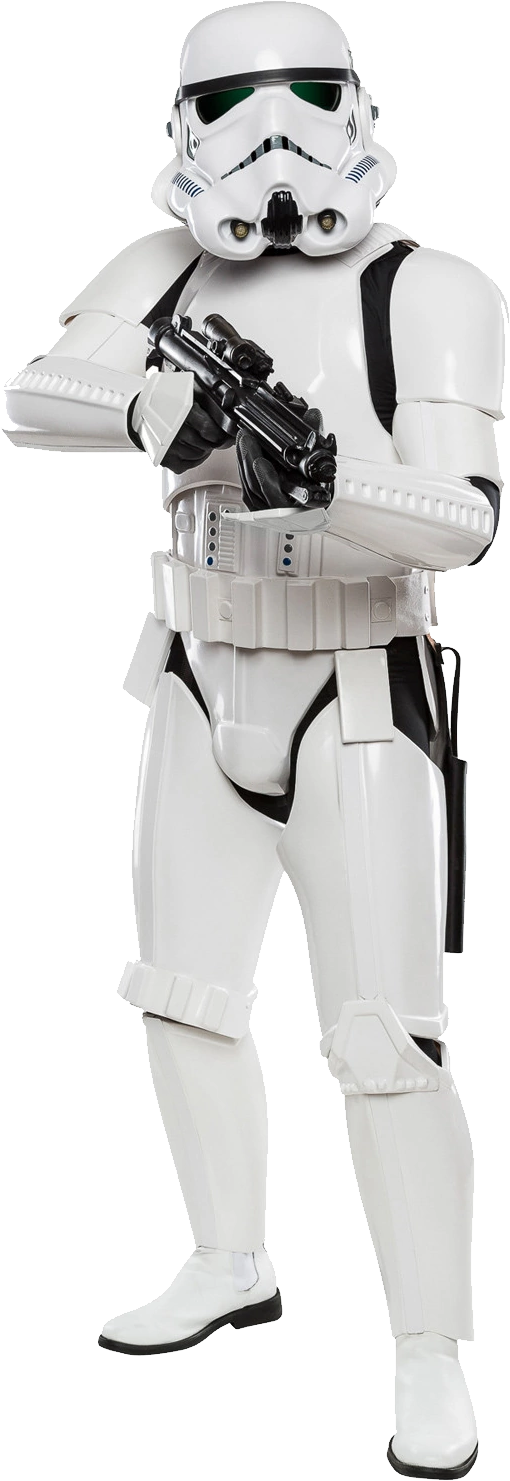 Stormtrooper Imperial tidak ada latar belakang