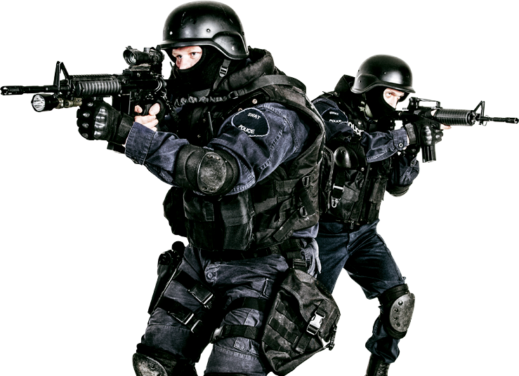 Swat Police PNG Cutout
