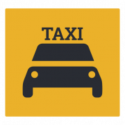 Coupe PNG du logo en taxi