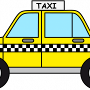 Taxi gele PNG -uitsparing