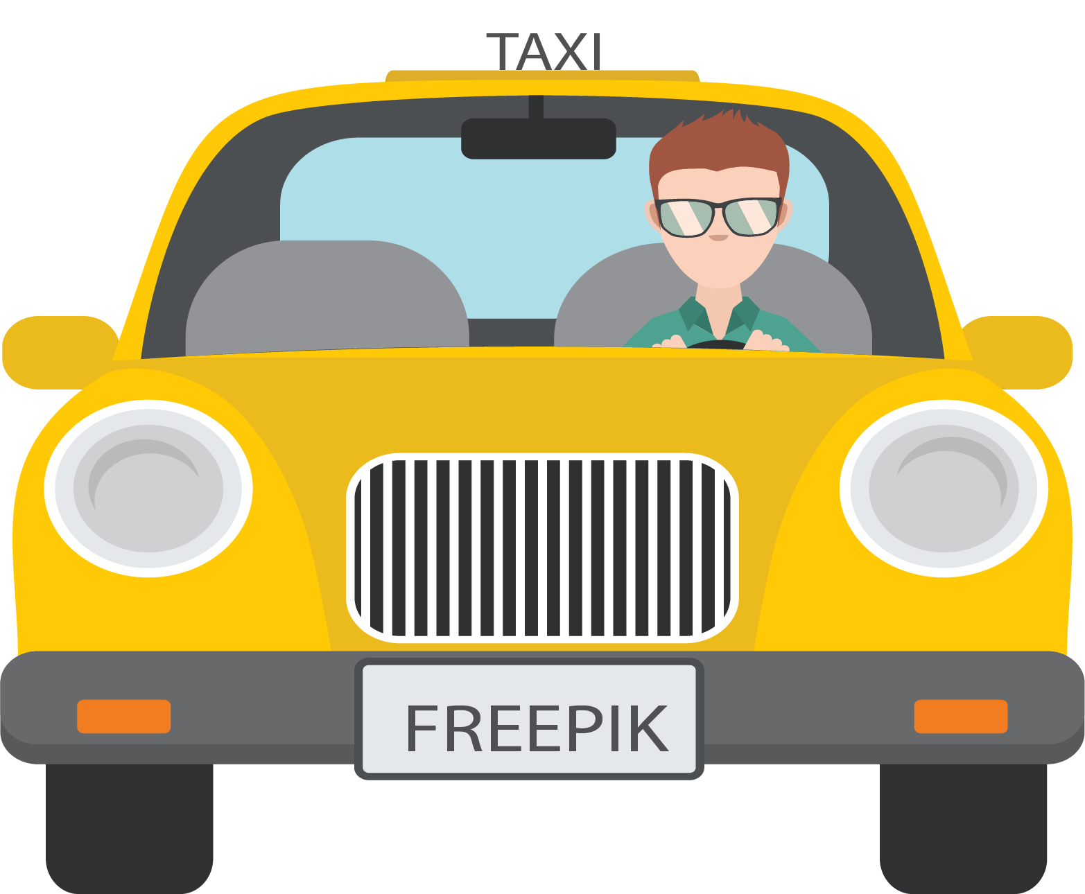 Taxi Yellow PNG File