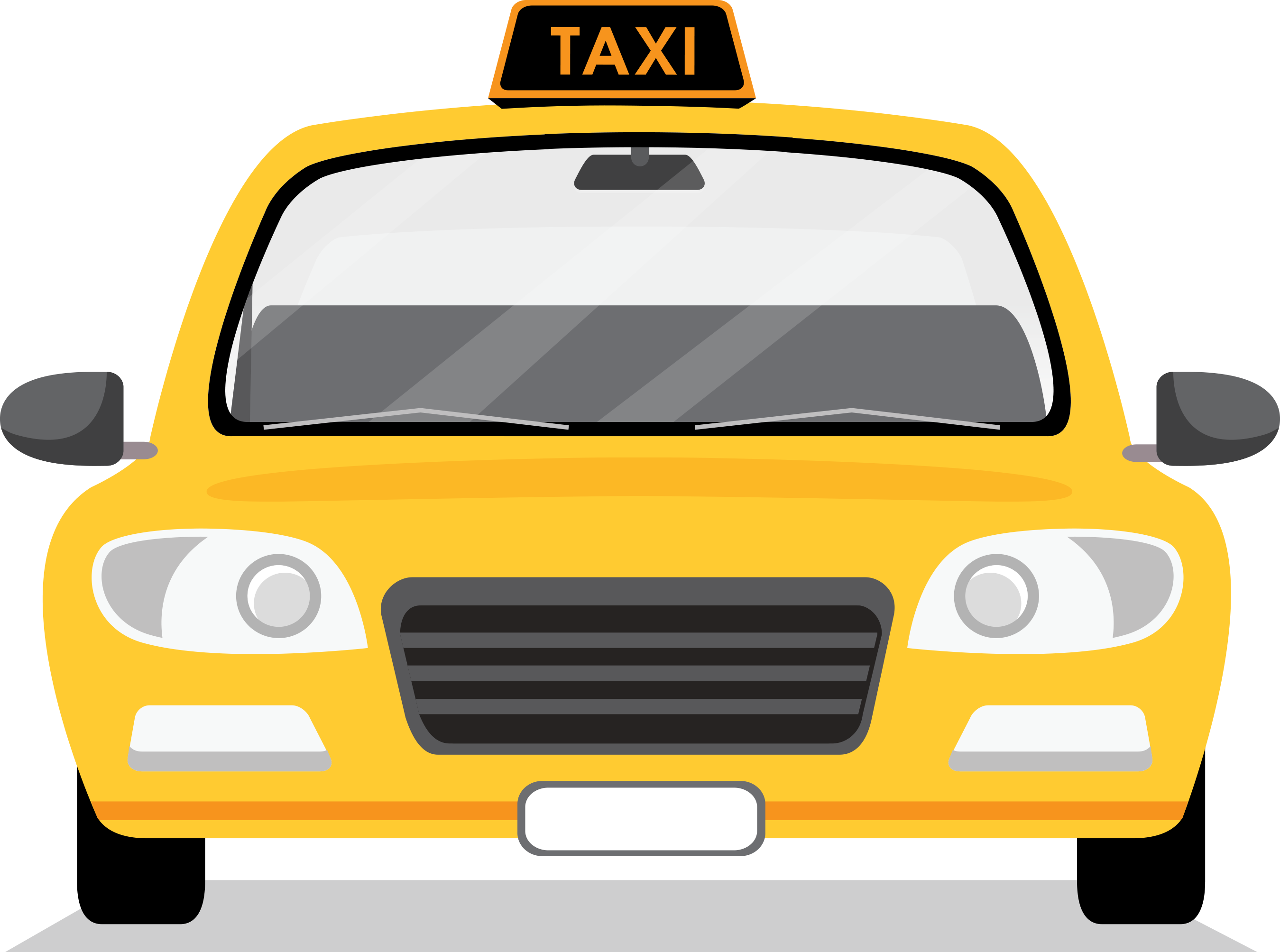 Taxi Yellow PNG Photo