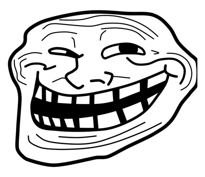 Troll Face PNG Background