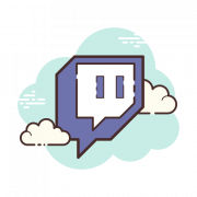 Imagen de logotipo de twitch png