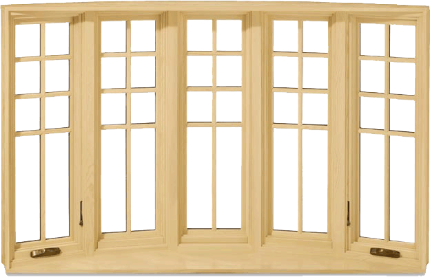 Wood Window Design PNG Cutout