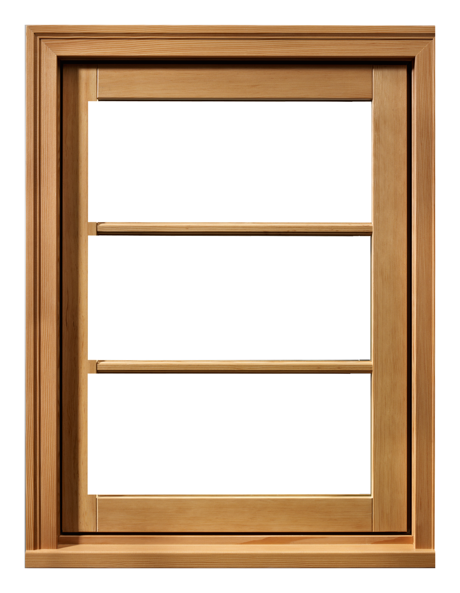 Wood Window Design PNG