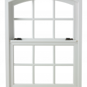 Exterior da janela de madeira