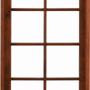 PNG exterior de ventana de madera
