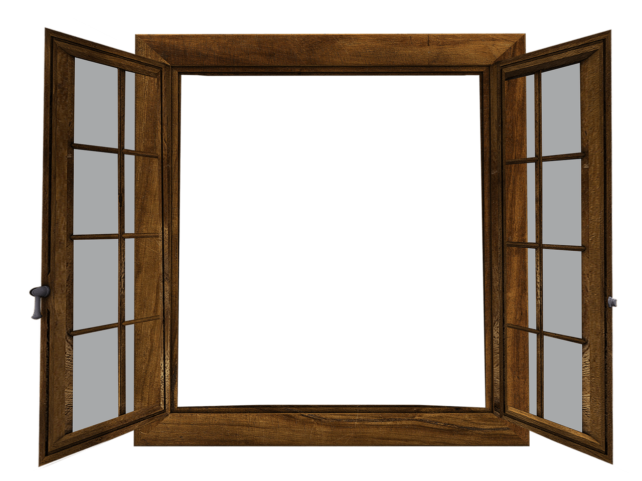 Wood Window Exterior PNG File