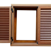 Imagem de PNG do exterior da janela de madeira