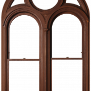 Imagen PNG de ventana de madera