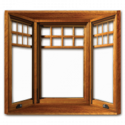 Imagem de PNG da janela de madeira
