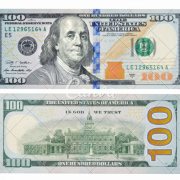 100 Dollar Bill Background PNG