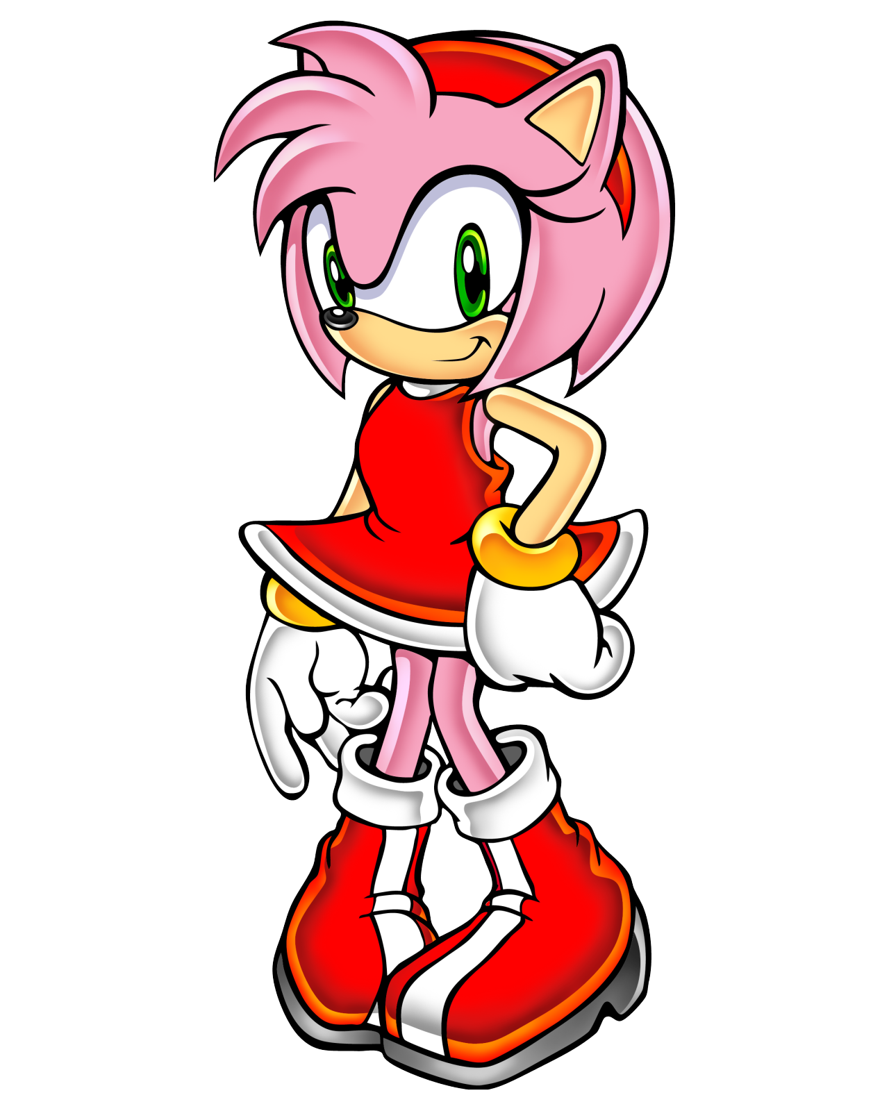Sonic The Hedgehog Clipart Red - Amy Rose 3d, HD Png Download , Transparent  Png Image - PNGitem