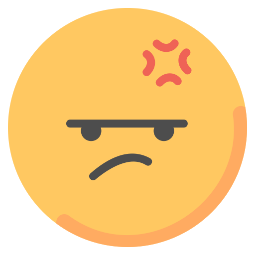 Angry Emoji PNG Cutout