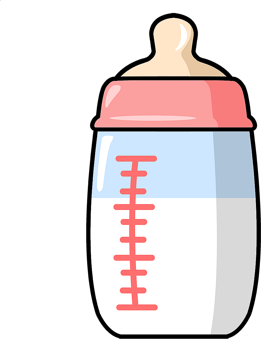 Baby Bottle PNG Cutout
