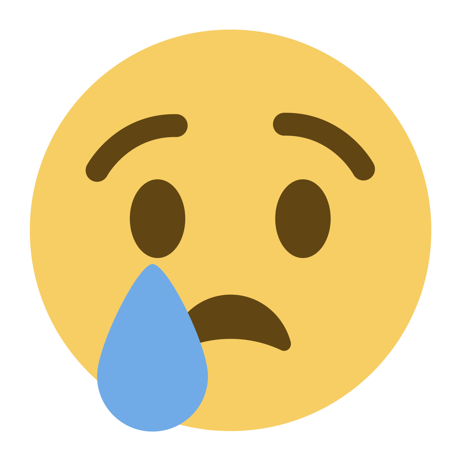Crying Emoji PNG Cutout