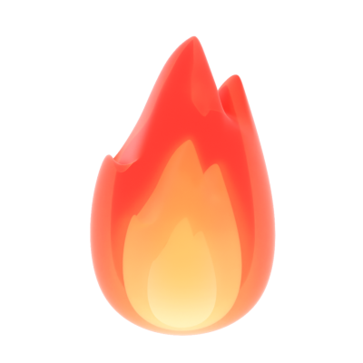 Fire Emoji PNG Cutout