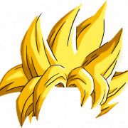 Goku Hair PNG Cutout