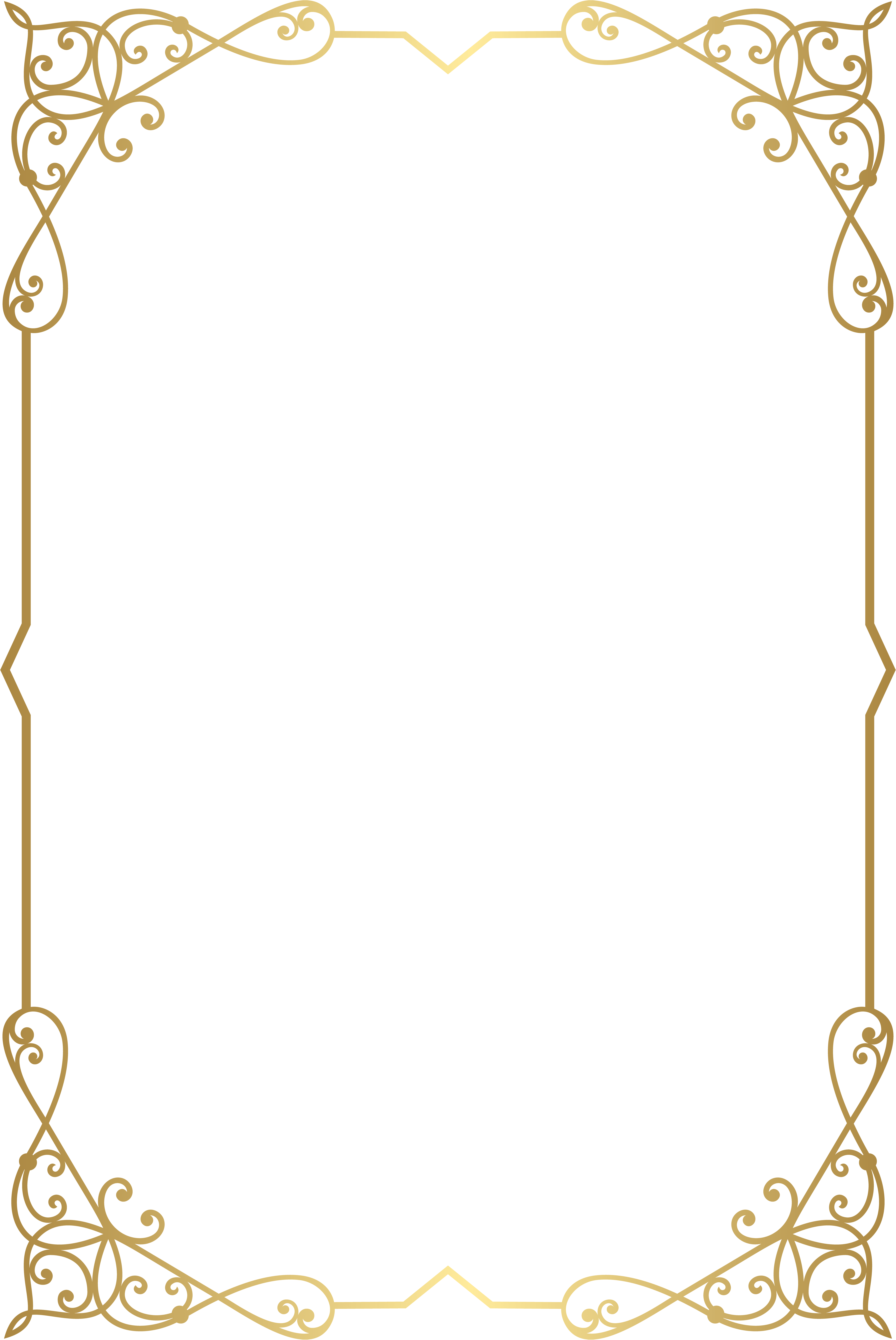 Gold Border PNG Clipart