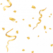 Gold Confetti PNG Background