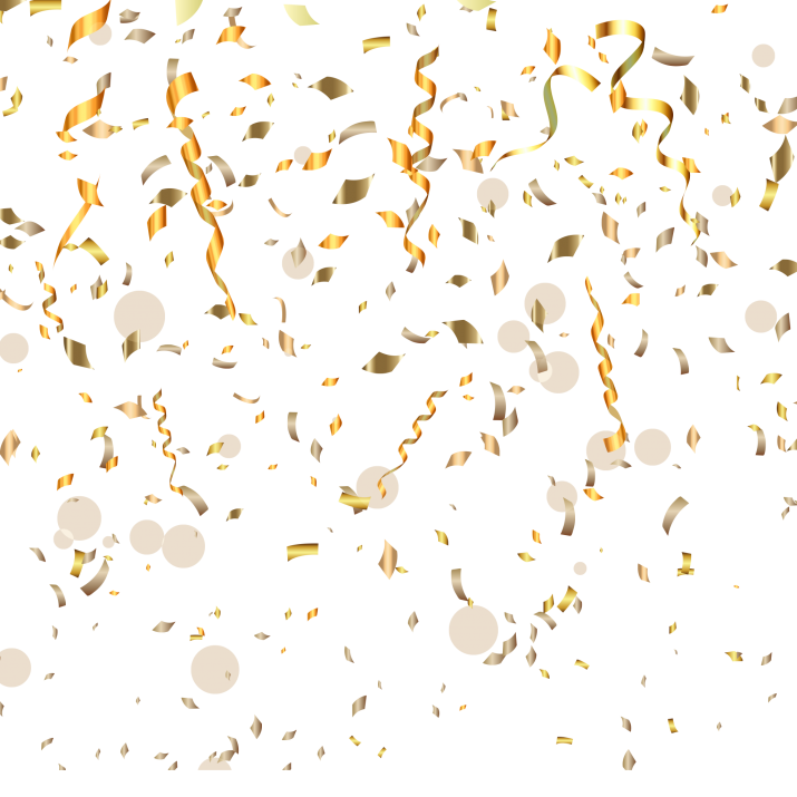Gold Confetti PNG Cutout