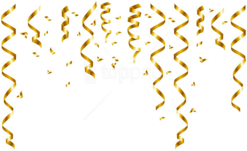 Gold Confetti PNG Free Image