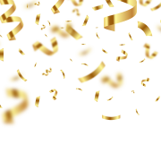 Gold Confetti PNG Photos