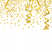 Gold Confetti Transparent