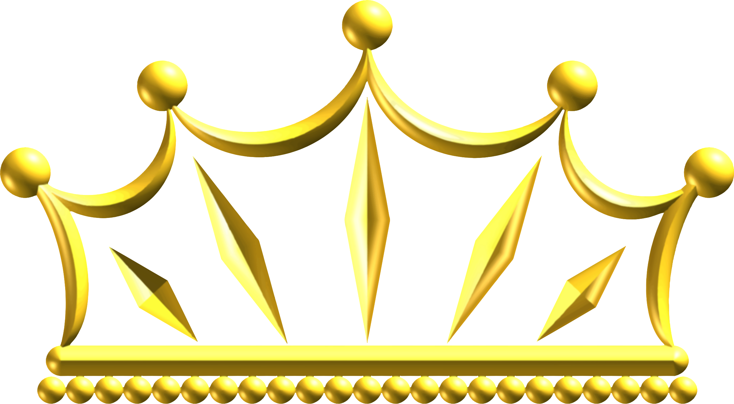 Gold Crown Background PNG