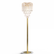 Gold Floor Lamp PNG HD Image