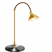 Gold Floor Lamp PNG Image