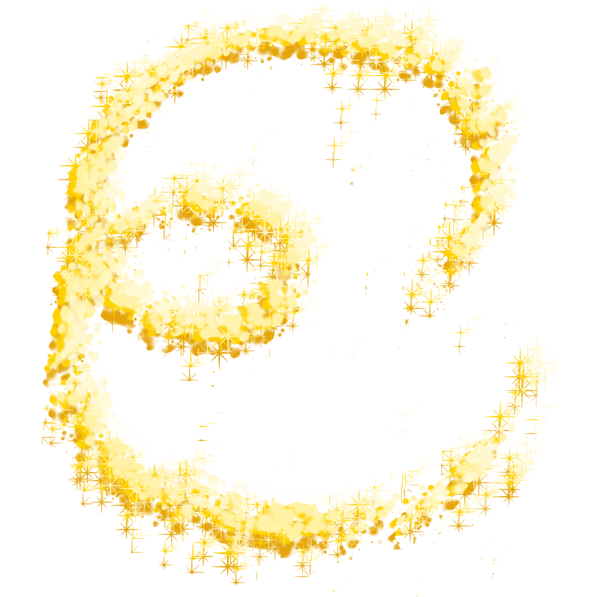 Golden Sparkle PNG Picture