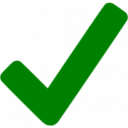 Green Check Mark PNG Clipart