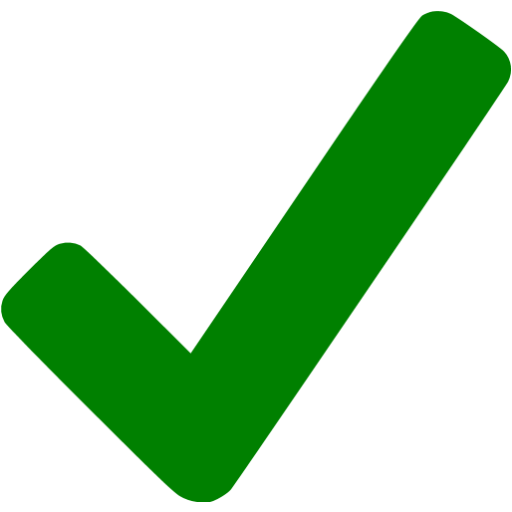 Green Check Mark PNG Clipart