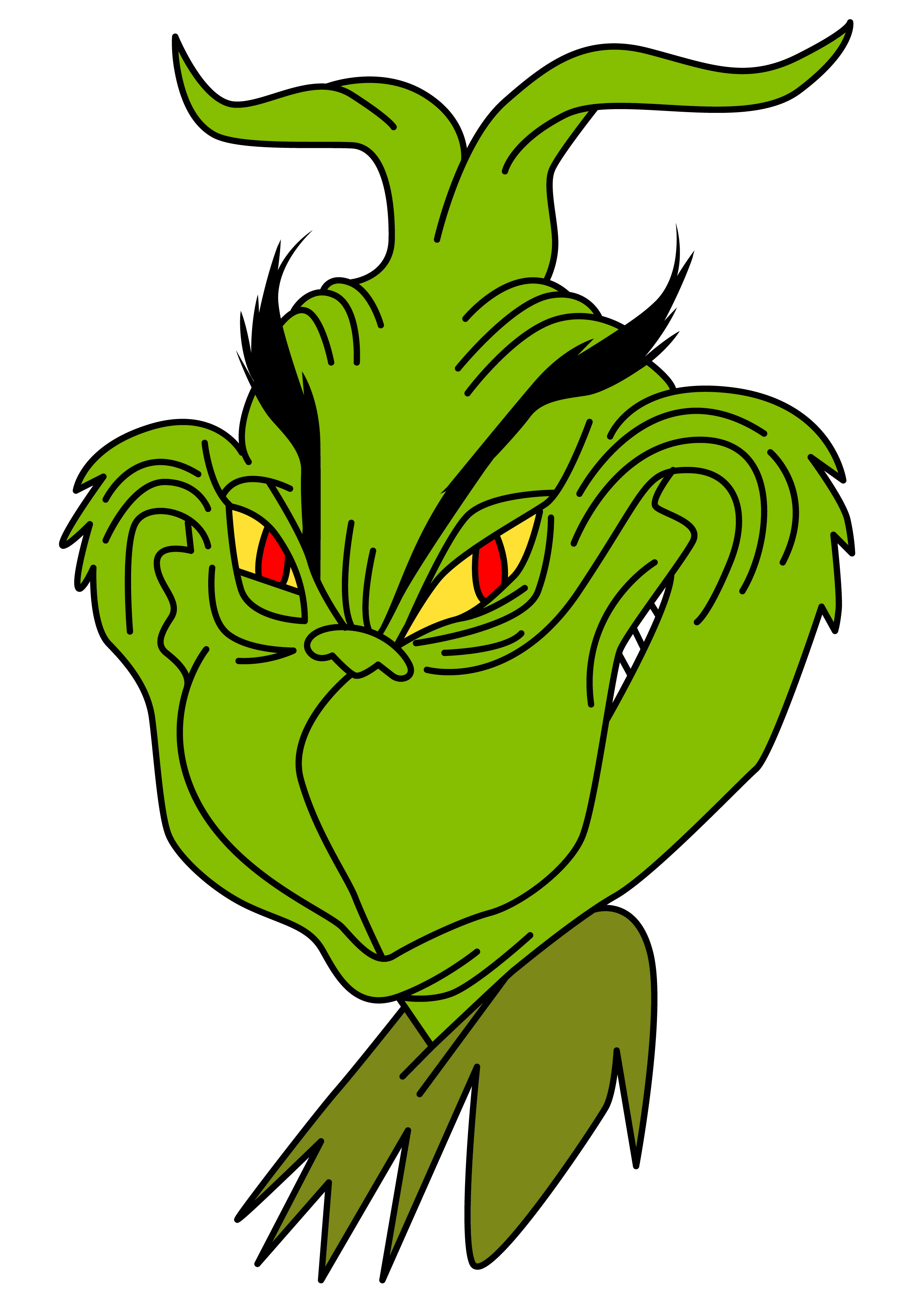 Grinch Face PNG Images