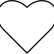 Heart Outline PNG Photo