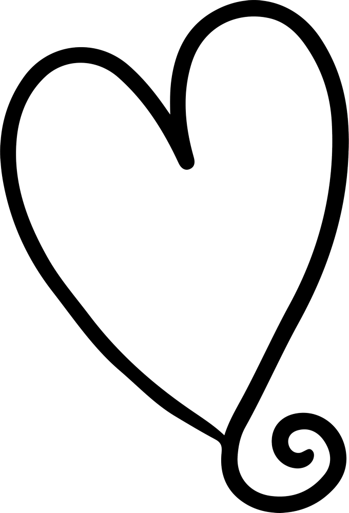Heart Outline PNG Pic