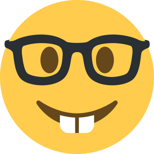 Nerd Emoji PNG Free Image