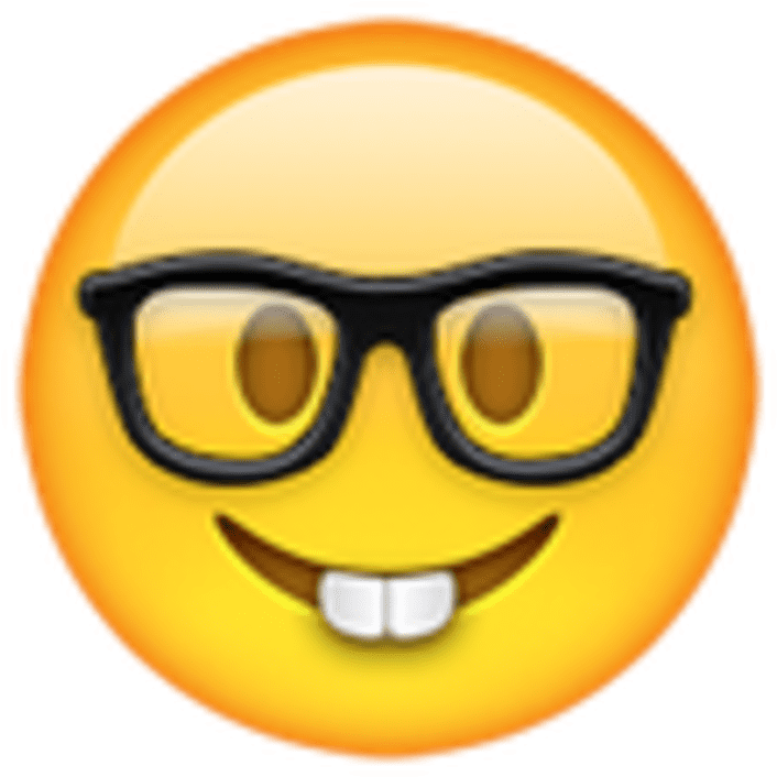 Nerd Emoji PNG Image File