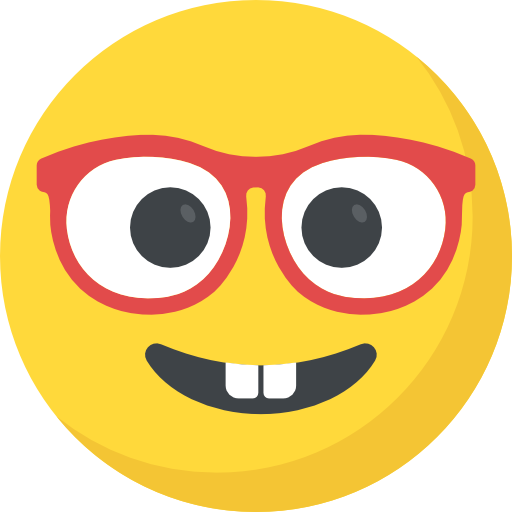 Nerd Emoji PNG Image HD