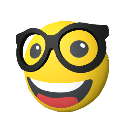 Nerd Emoji PNG Photo