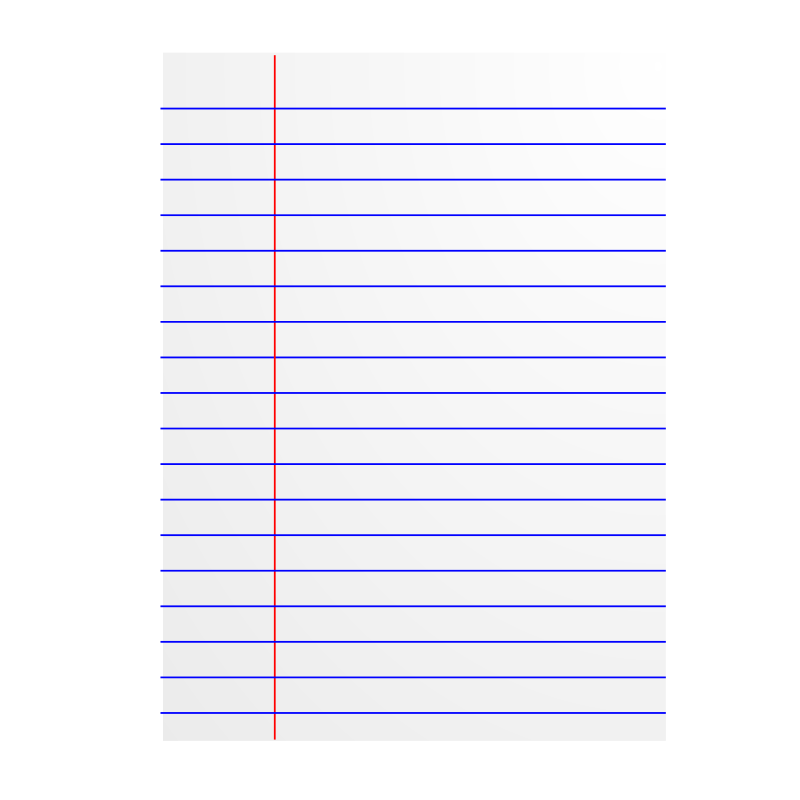 Notebook Paper PNG File