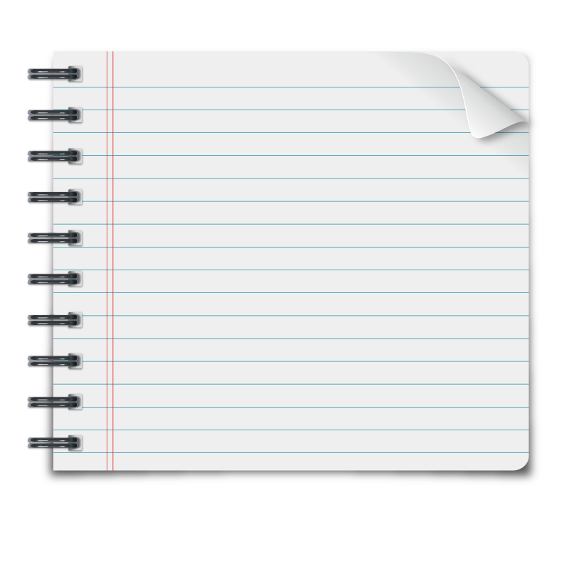 Notebook Paper Transparent