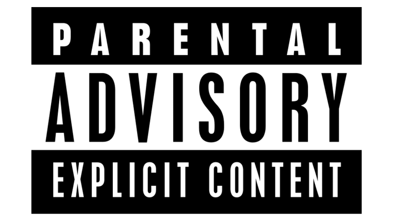 Parent Advisory Sticker PNG Cutout