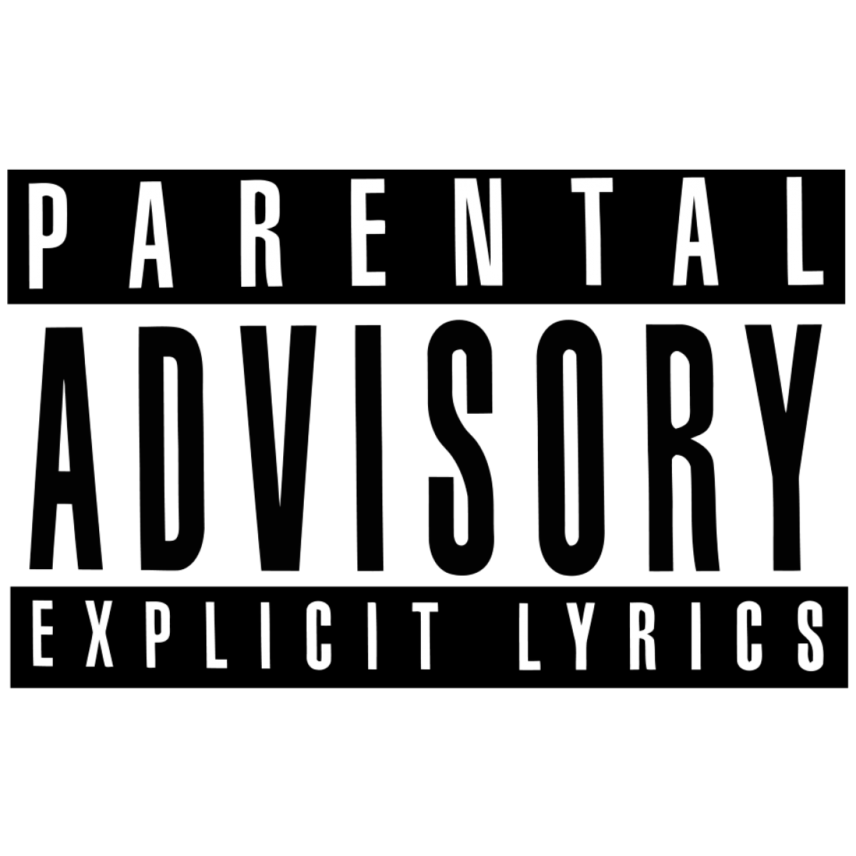 Parent Advisory Sticker PNG Image